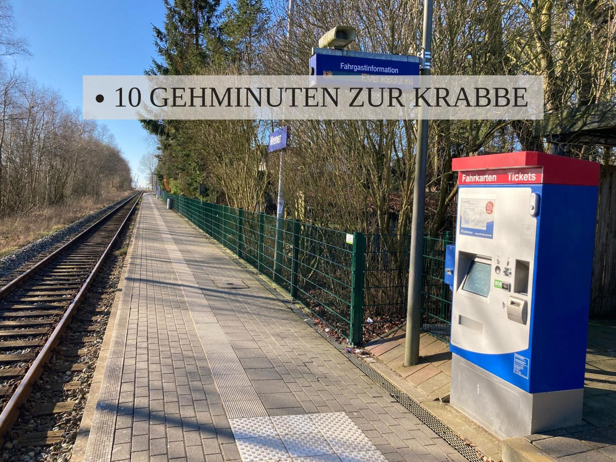 Haus Krabbe, Apartment 10, Naehe Bremerhaven, Fuer 1-2 Personen, 2 Schlafzimmer, Einzelbetten, Zweite Etage, Zentral Gelegen, Bis Zu 2 Hunden Kostenfrei Willkommen Времен Экстерьер фото